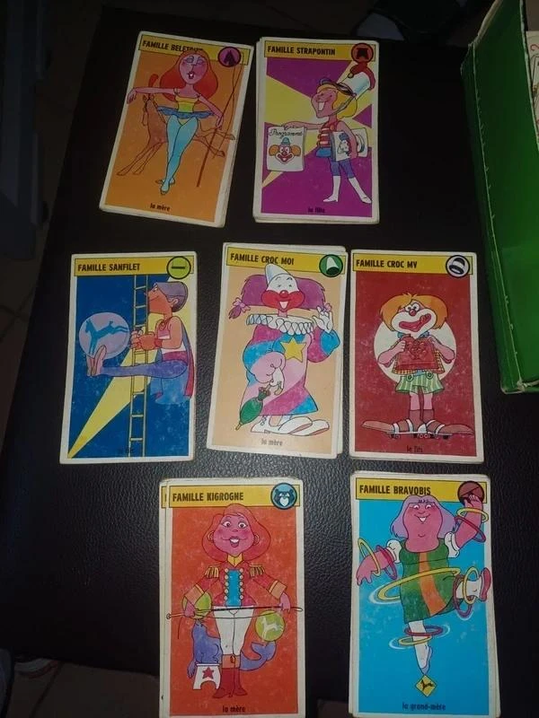 Jeu des 7 familles marque Poulain